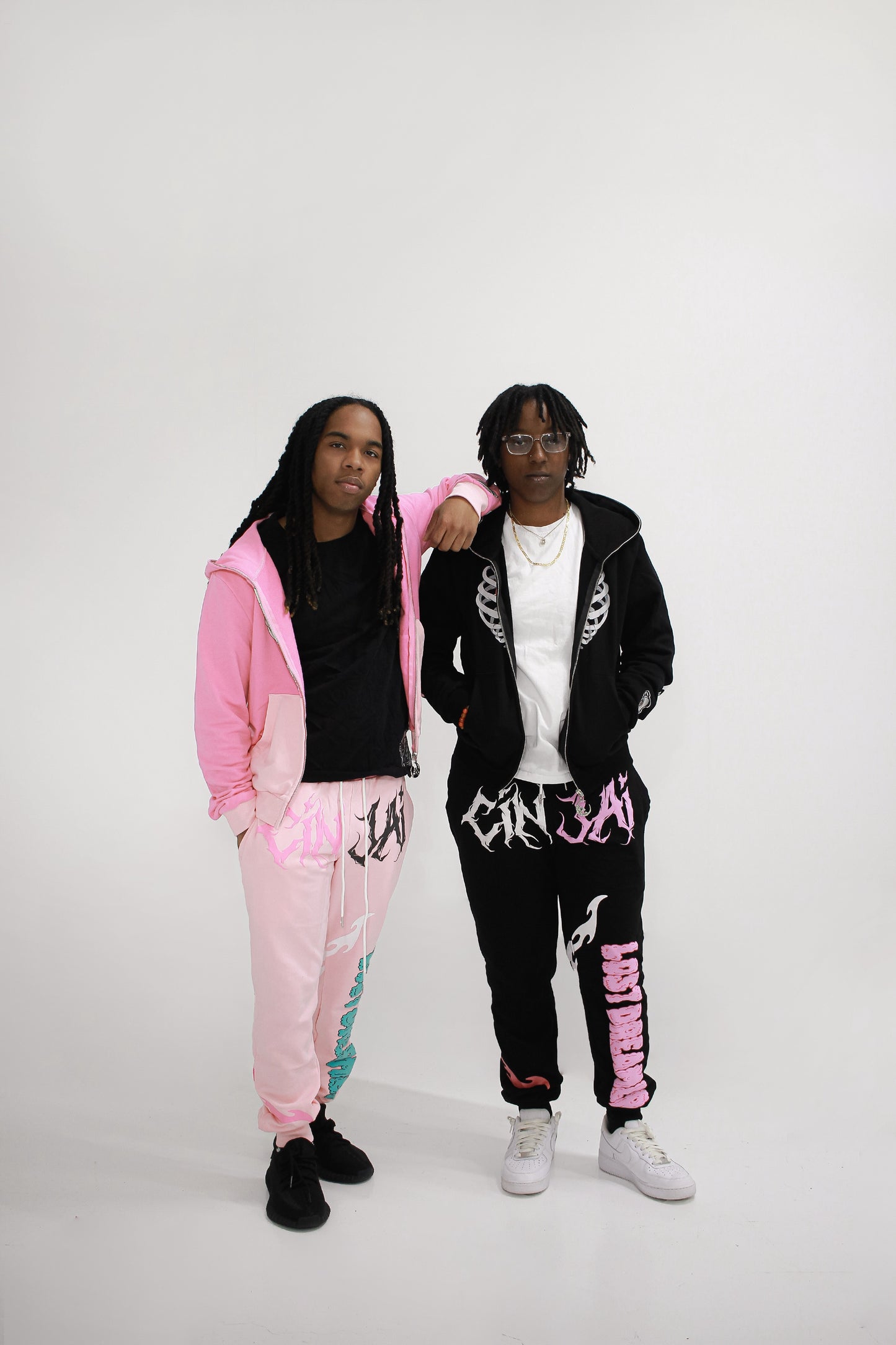 2 Tone Pink  "Caged Heart" Sweats