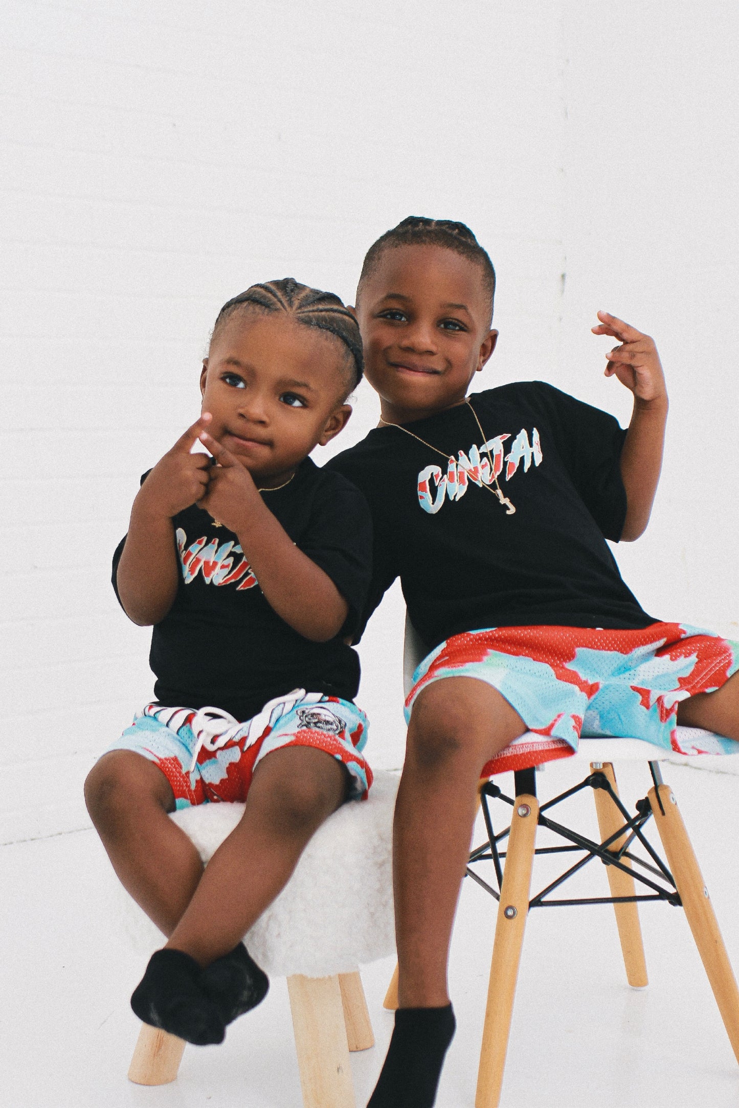 Kids Black "Summer Jam" Set