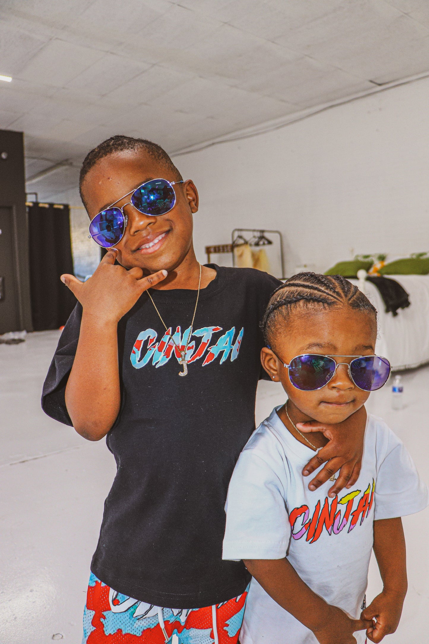 Kids Black "Summer Jam" Set