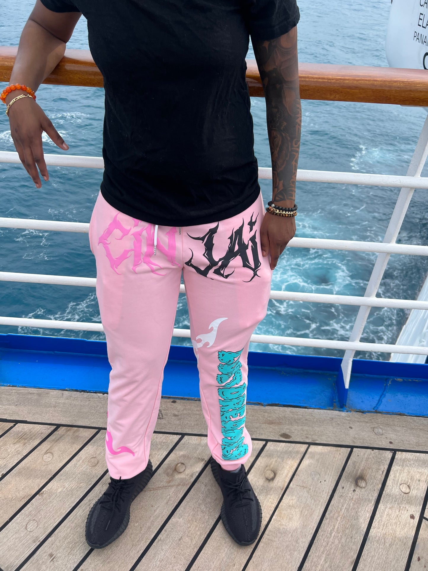 2 Tone Pink  "Caged Heart" Sweats